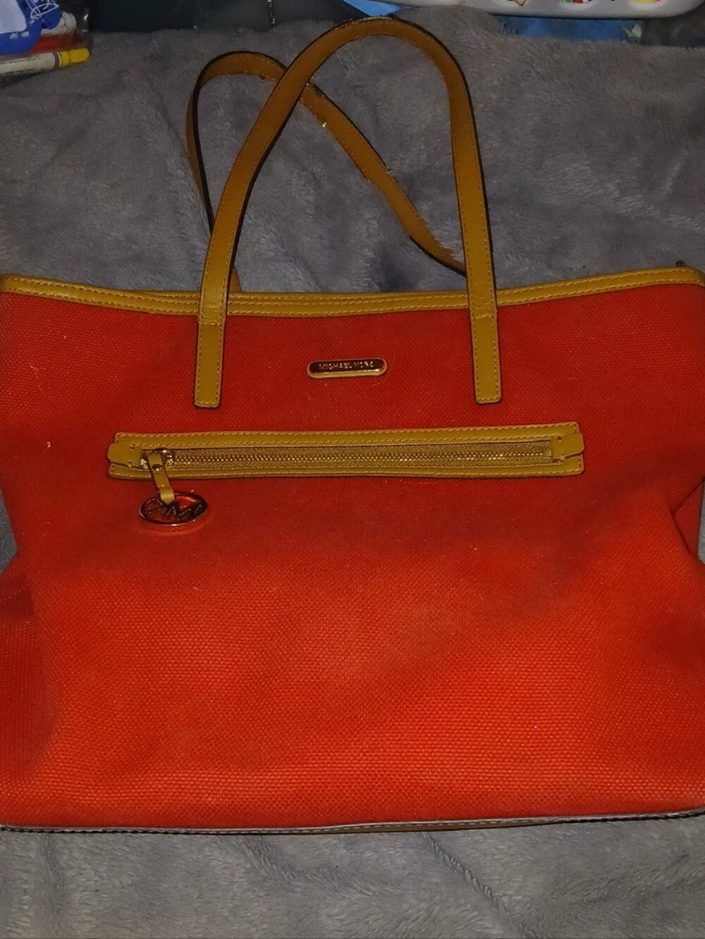 Michael Kors red canvas